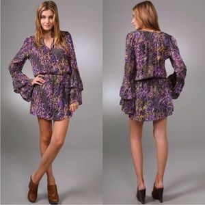 Parker Double Flare Sleeve Dress